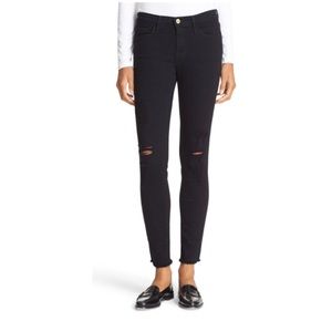 FRAME Le Skinny De Jeanne Ripped Jeans (Size 26)